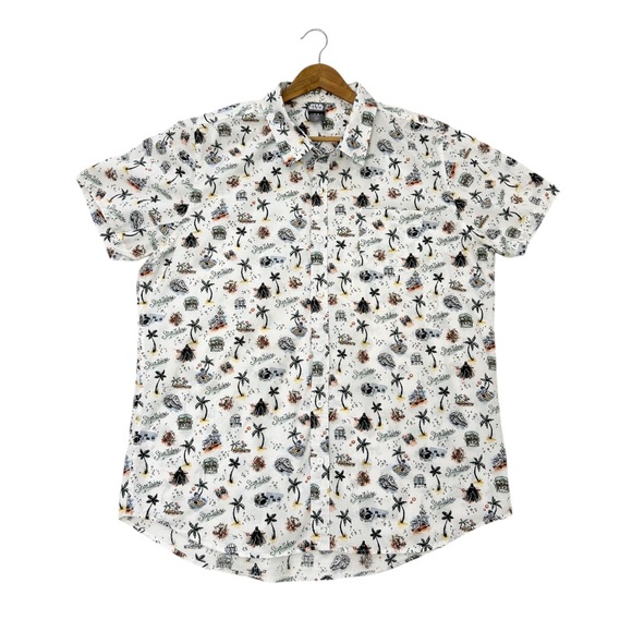 Our Universe Star Wars Vacation Woven Button-Up Hawaiian Shirt - Picture 4 of 13
